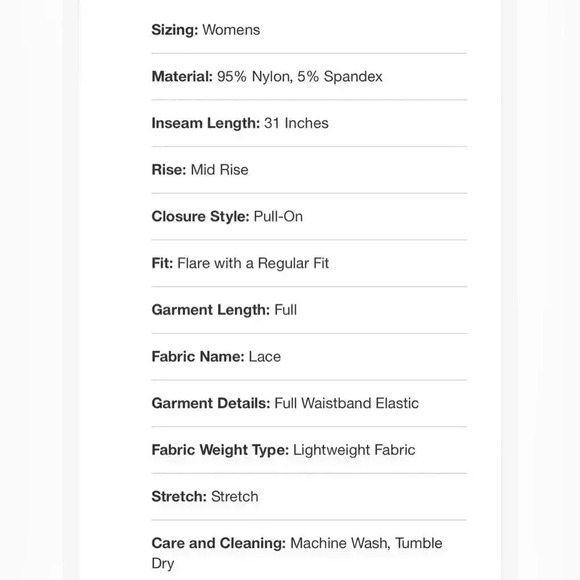 🆕White Mesh Lace Pants - Picture 8 of 15